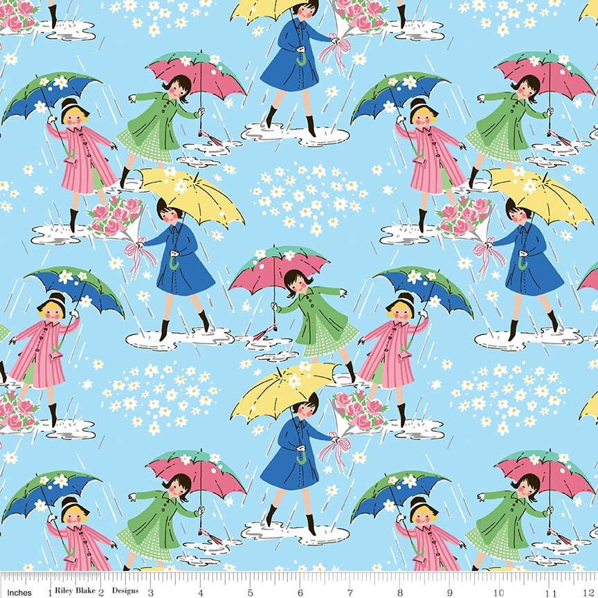 Mae Flowers Fabric by Lindsay Wilkes from The Cottage Mama for Riley