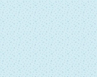 Love Notes Fabric by Lindsay Wilkes, Quilting Fabric, Music Notes, Riley Blake, Vintage Retro Fabric, The Cottage Mama - Music Blue