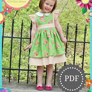 PDF Georgia Vintage Dress Pattern, Size 6 Month 10 Years by The Cottage Mama image 3