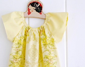 Girls Vintage Peasant Dress, Vintage Style Dress, Retro Mod Kids Clothes, Vintage Dress for Girls, Size 6 from The Cottage Mama