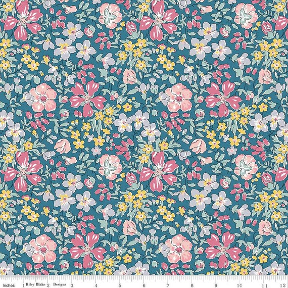 Liberty Fabrics - The Collector's Home Nature's Jewel - Botanist's Bloom C - Riley Blake Designs