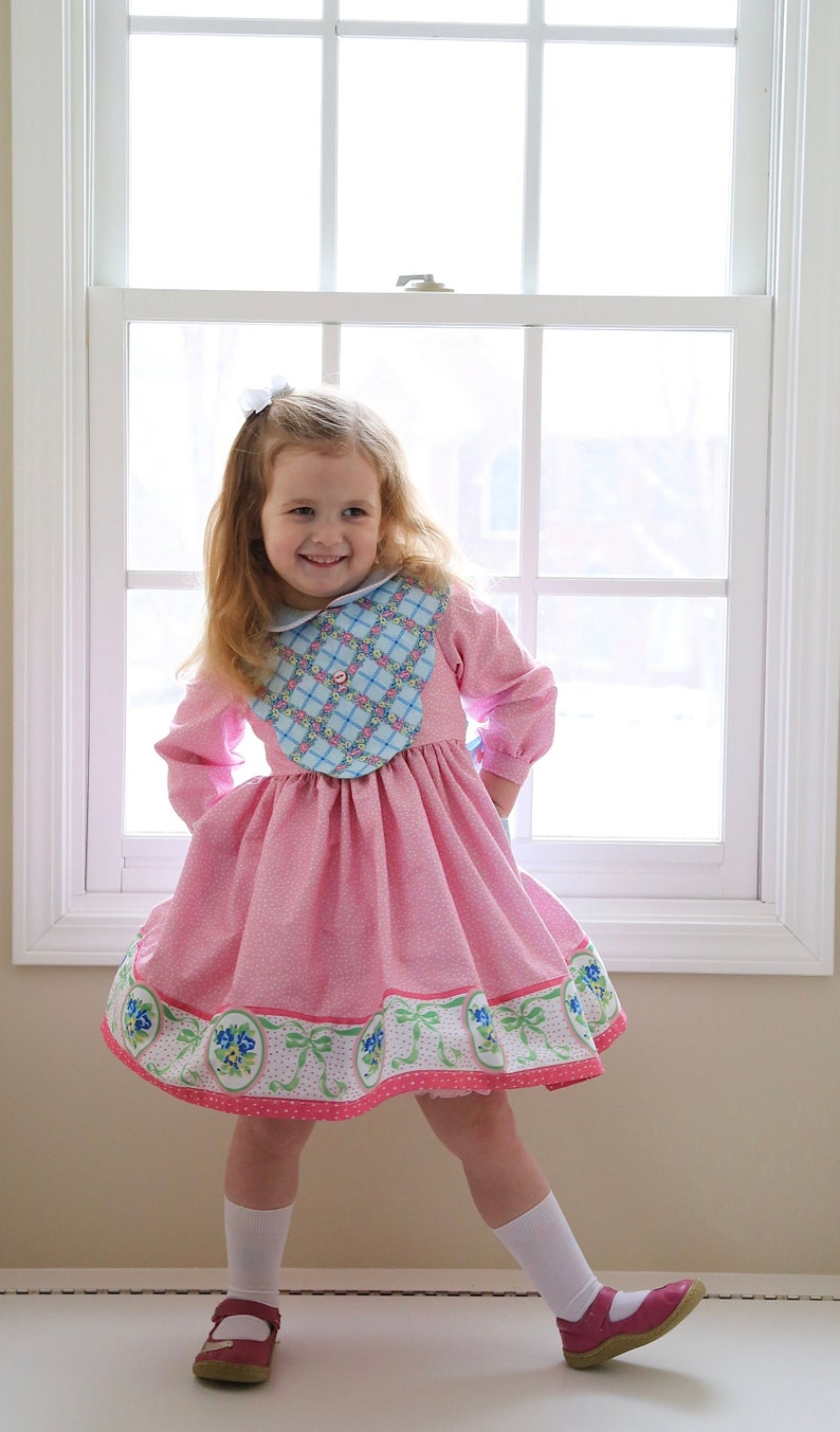 PDF Sewing Pattern: Beatrice Dress Size 6 Month 12 Years by The Cottage Mama image 1