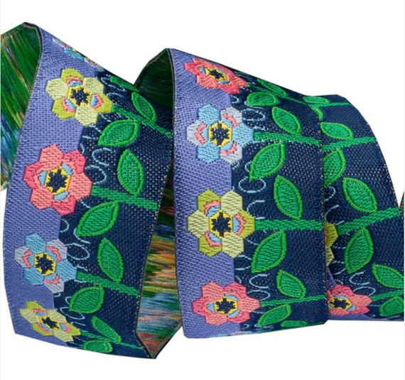 Hexy Flowers Ribbon by Sue Spargo - 1 Yard from The Cottage Mama