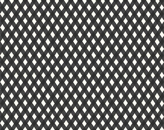 Sewing Quilting Fabric Honey Bee Plaid - Black - The Cottage Mama - Riley Blake Designs