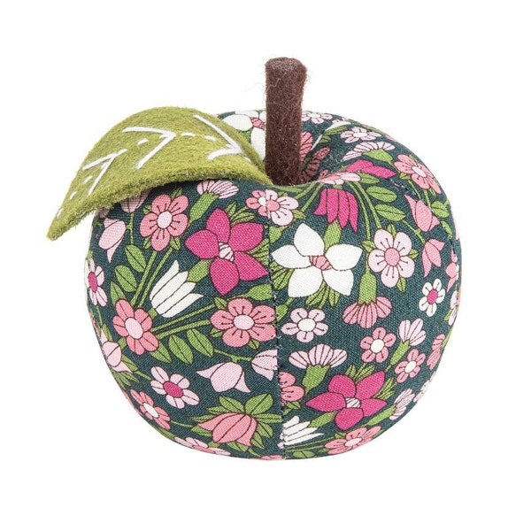 Liberty Fabrics Apple Pin Cushion - Hamstead Meadow - The Cottage Mama