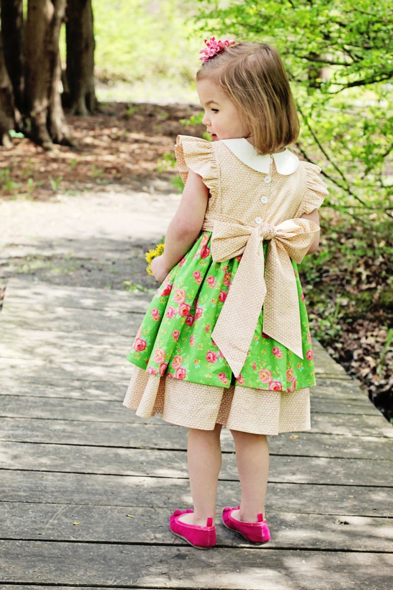 PDF Georgia Vintage Dress Pattern, Size 6 Month 10 Years by The Cottage Mama image 4