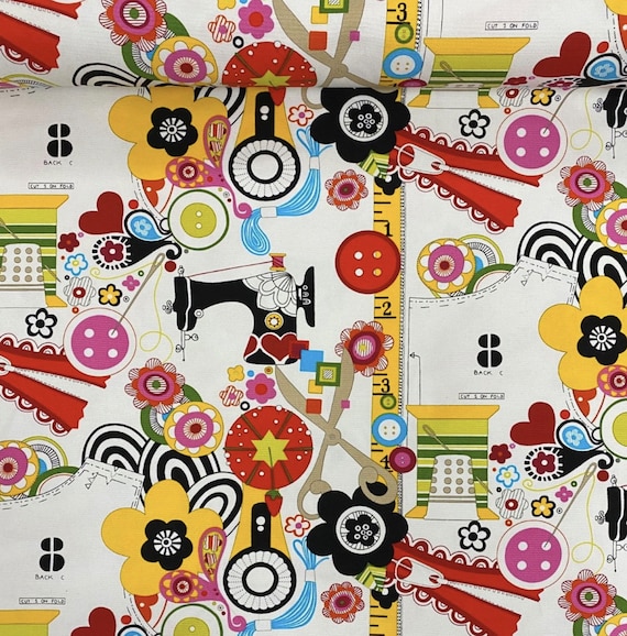 Sew Now! Sew Wow! Cotton Fabric by Alexander Henry