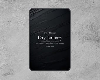 Dry January Daily Journal: Digital and Printable (Goodnotes, iPad)
