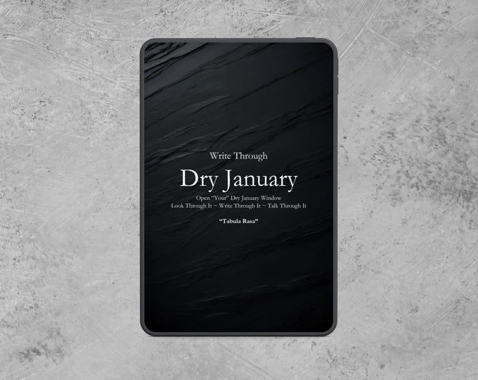 Dry January Daily Journal: Digital and Printable (Goodnotes, iPad)