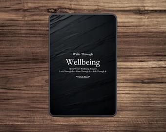 Wellbeing Daily Journal: Digital and Printable (Goodnotes, iPad)