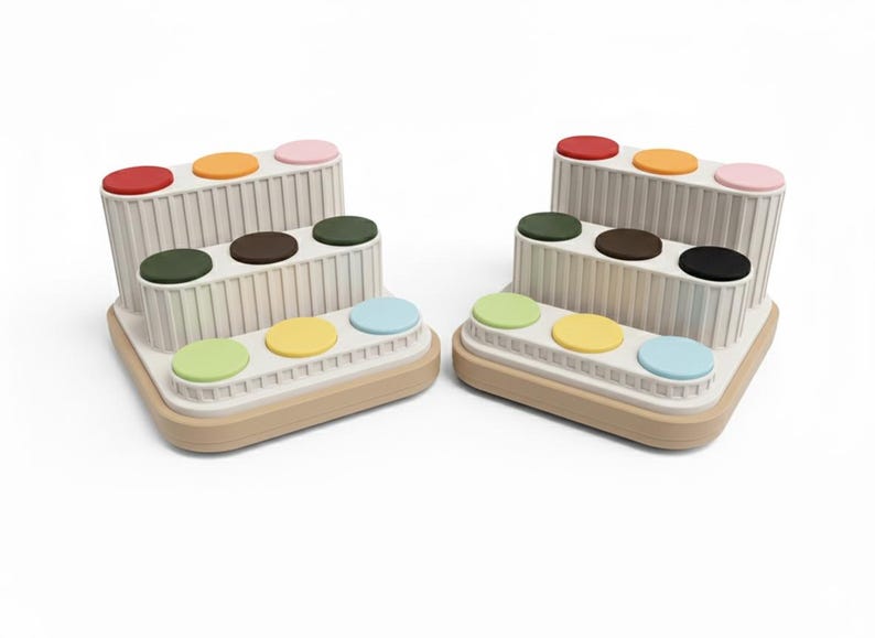 Estación de acoplamiento modular Toniebox y Toniebox 2 con sujeción magnética / Soporte de almacenamiento Tonies expandible / Expositor personalizado para habitación infantil 2 Tonie Stands