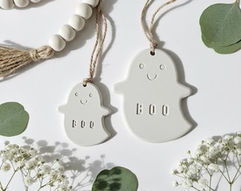 Personalised Ghost Keychain or Bag Tag: Spooky Halloween Charm