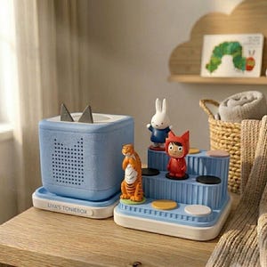 Modular Blue Toniebox & Toniebox 2 Docking Station with Magnetic Hold | Expandable Tonies Storage Stand