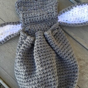 Bunny Backpack Crochet Pattern mini backpack for toddler Easter gift image 3