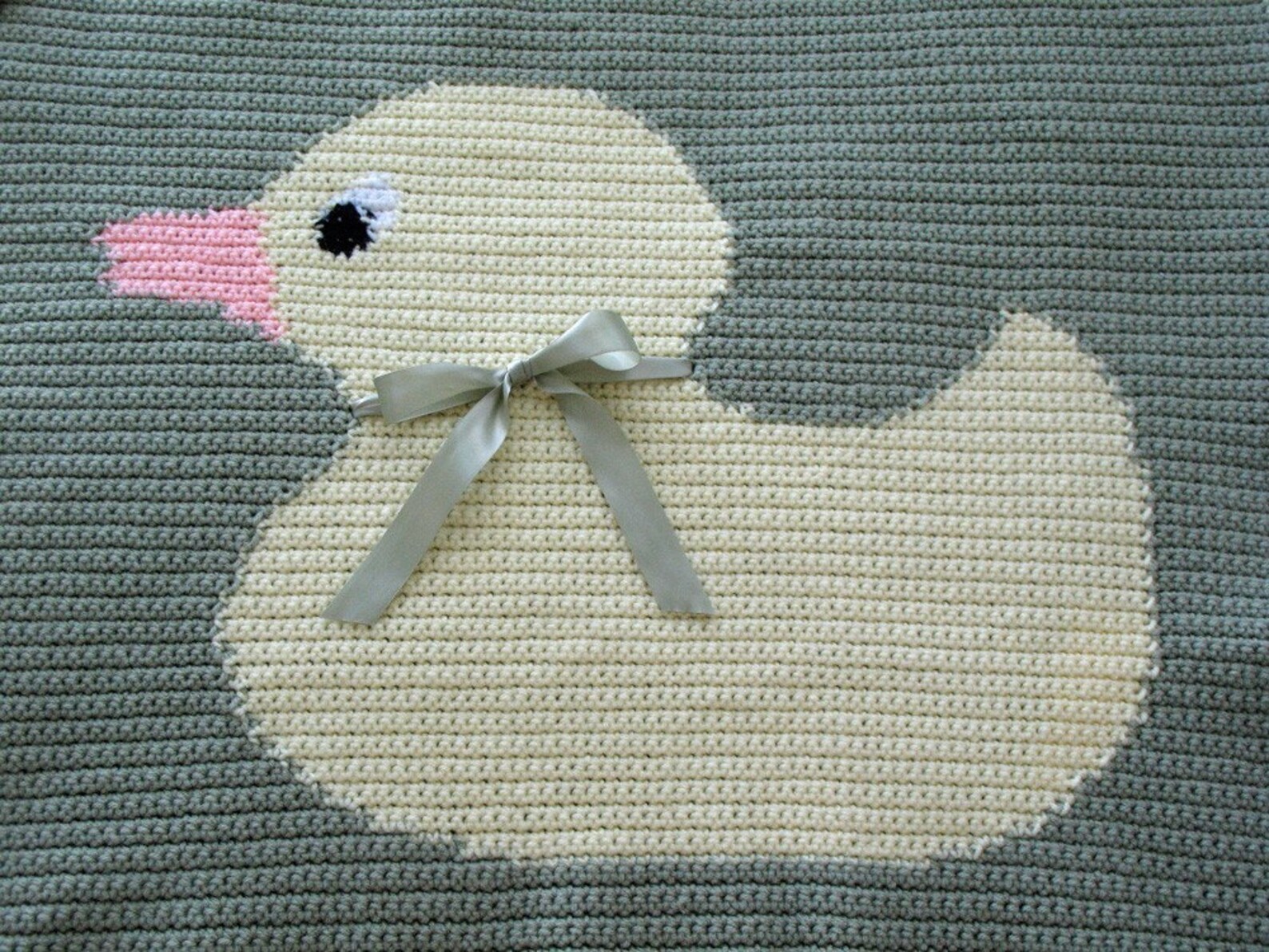 PATTERN Yellow Ducky Baby Blanket Crochet Pattern Instant Download Etsy