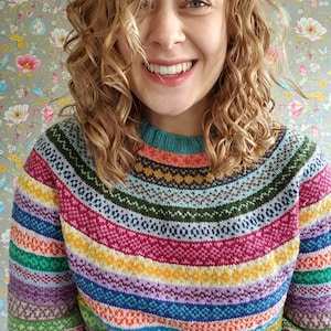 Colourwork Sweater - Around the World Sweater - Knitting Pattern