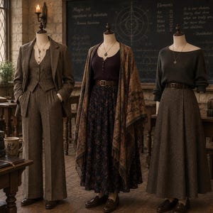 Professor Wardrobe Refresh Mystery Box | Harry Potter-inspirerad klädlåda | Dark Academia Vintage Outfit Bundle | Utvalt dammode