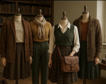Wardrobe Refresh Tailored Outfit Librarycore Aesthetic Customizable Gift for Woman Mystery Box