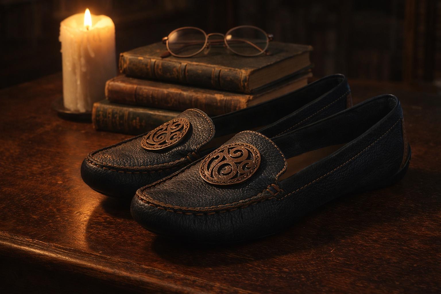 Brighton Vero Cuoio Brown and Black Loafers with Tassel Detail Men main image 4