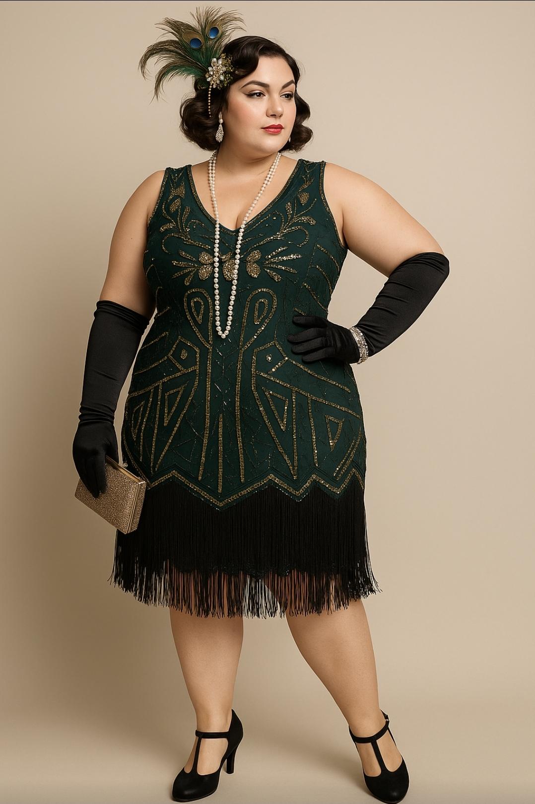 great gatsby green dress Charlize Gatsby Dress