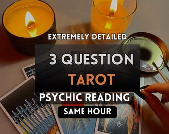 3 Question Love Tarot Reading | Same Hour Clairvoyant, medium Guidance