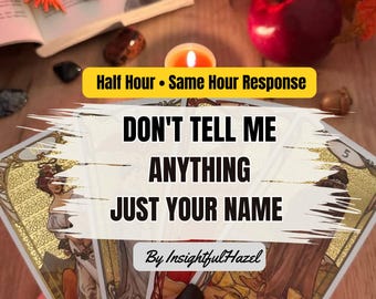Blind Psychic Reading - No Questions Asked, Accurate Same Hour Reading, Deep Intuitive Insights, Spirit Guide Messages, Detail PDF Download