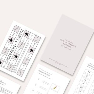 Casual Teacher Booklet Volume One | Blush |  Lesson Plans, Classroom Management, Activities & Printables (Digital Download)