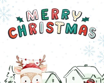 印刷可能なクリスマスタグ