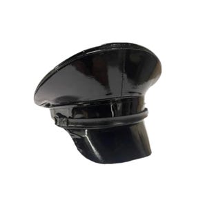 Customized Black PVC Military Hat Cap