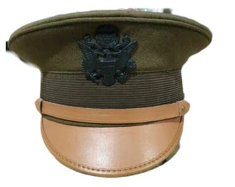 第一次世界大戦アメリカ陸軍将校帽 - 1912年ミリタリーレプリカ