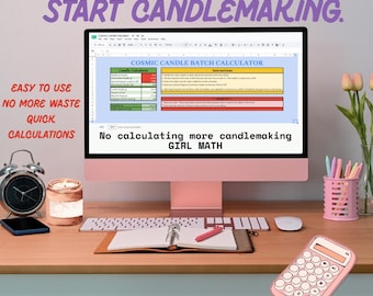 Calcolatore per lotti di candele / Strumento automatico per il peso delle fragranze di cera (modello Google)