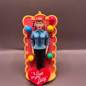 Vintage I Love Lucy Christmas Ornament | Retro TV Show Holiday Decor | Lucille Ball Keepsake Gift | 90s Pop Culture Ornament, Carlton Cards
