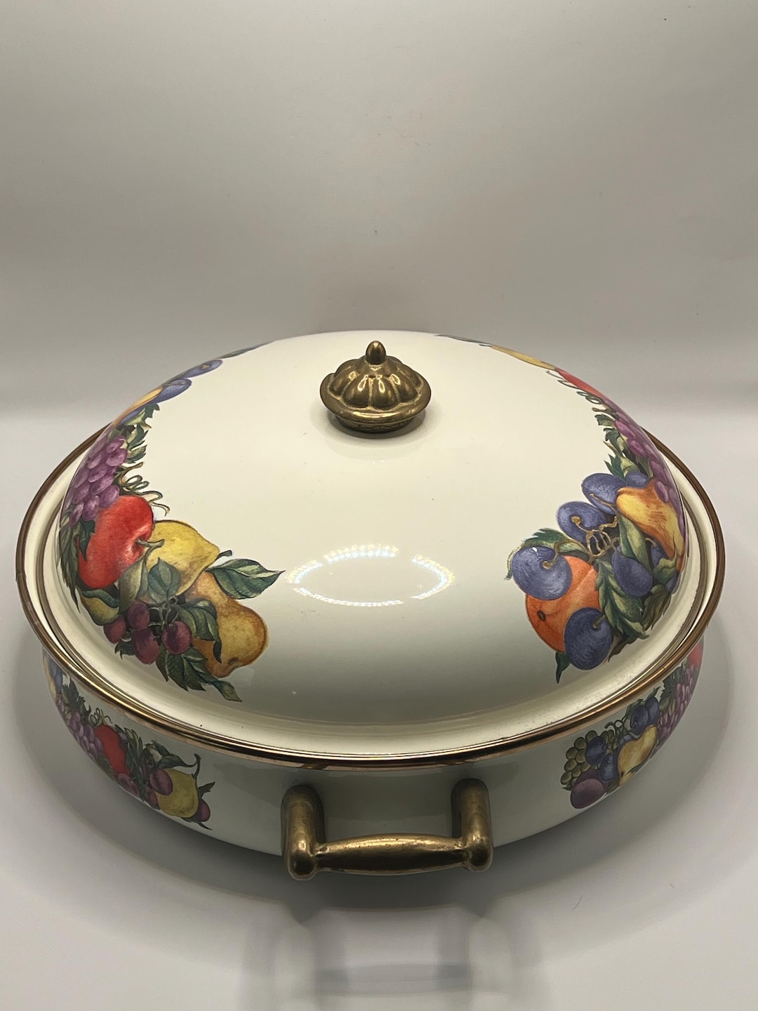 Vintage Corning Ware Cornucopia Casserole Dish With Lid Autumn Harvest ...