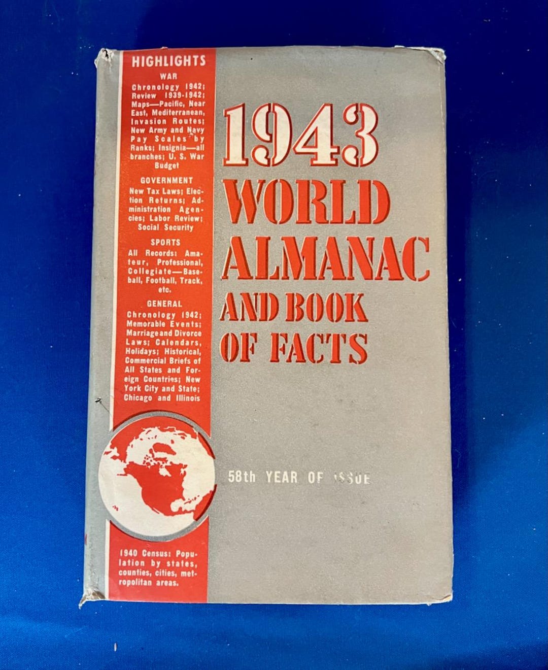 1943 World Almanac & Book of Facts Vintage - Etsy