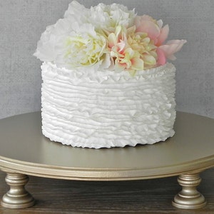 18 Wedding Cake Stand Round Champagne Cake Stand Rustic Wedding Decor Cake Topper As Featured In Martha Stewart Weddings image 5