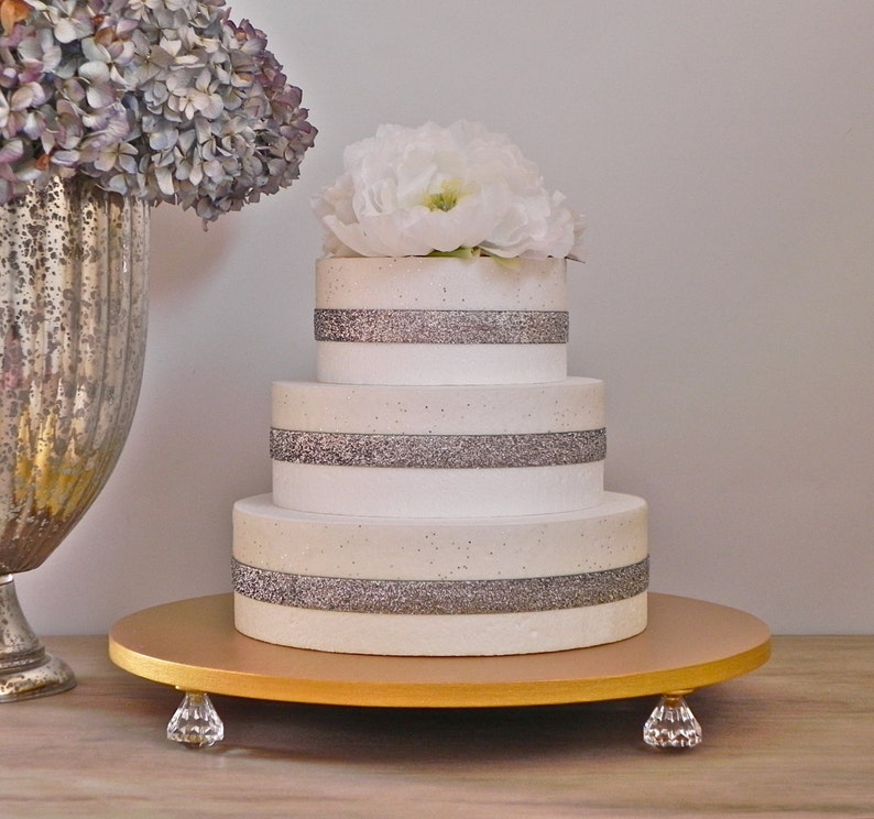 Gold Cake Stand For Wedding 18 Bling Image 0