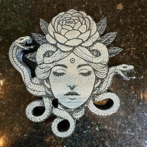 Wooden Medusa Head Wall Art, Medusa Decor, Mythology Art Piece, Medusa Wall Hanging, Unique Home Decor, Art Gift