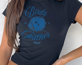 Birds of a Feather Billie Shirt | Billie Merch 90's Style Clothing Y2K Style Coquette Concert Tee