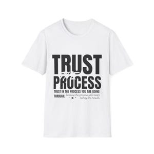 Typography Streetwear Designs | Typography Design | Trust the Process Unisex TShirt | Inspirational Tee | Motivation Shirt | Gift for Friend