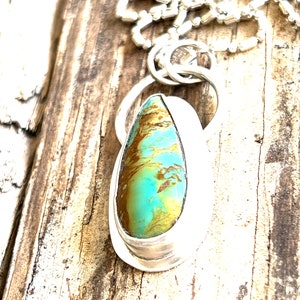 Kingman Turquoise Pendant and Necklace image 7