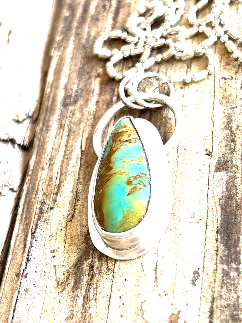 Kingman Turquoise Pendant and Necklace image 7