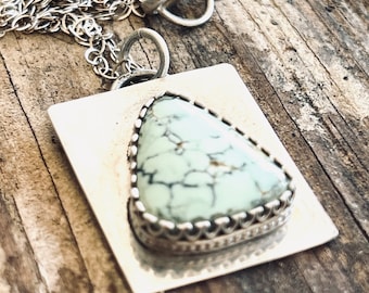 Hubei Turquoise and Sterling Silver Necklace