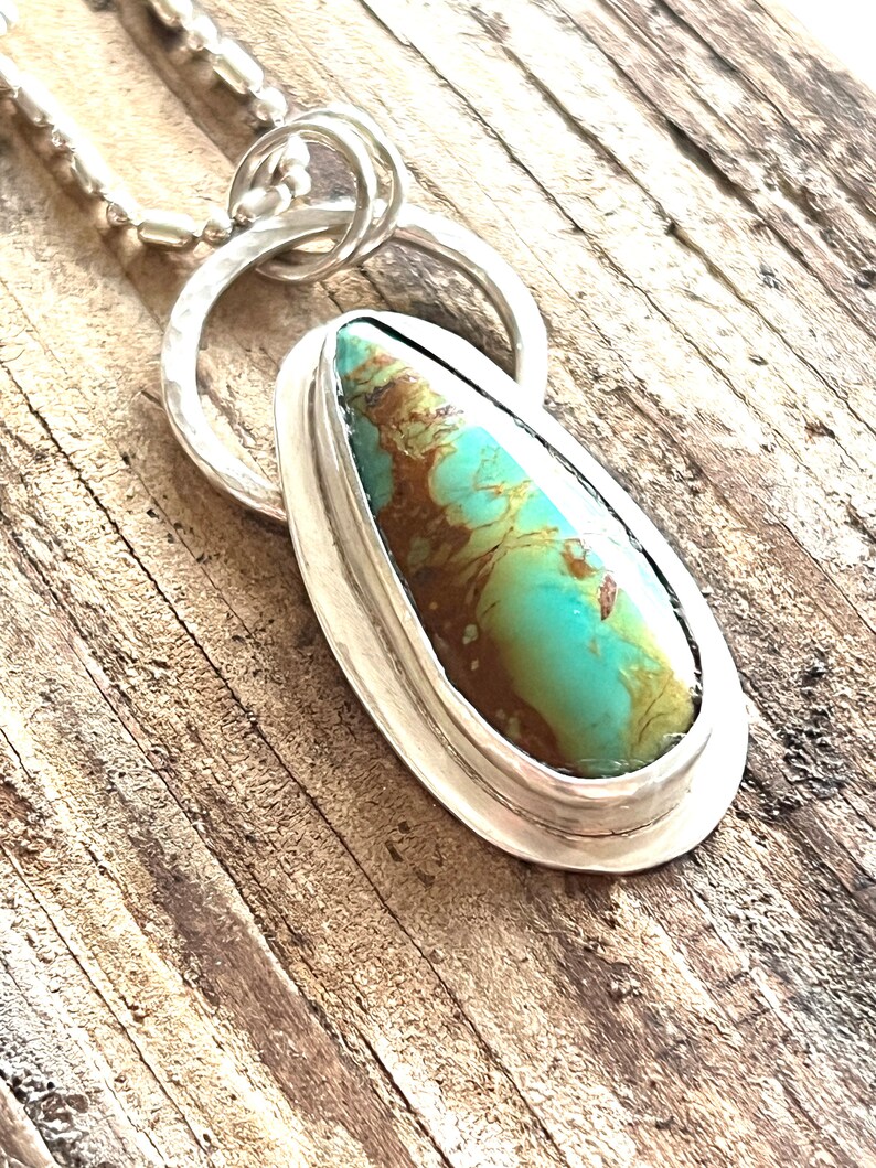 Kingman Turquoise Pendant and Necklace image 4