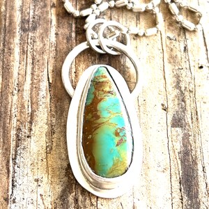 Kingman Turquoise Pendant and Necklace image 6