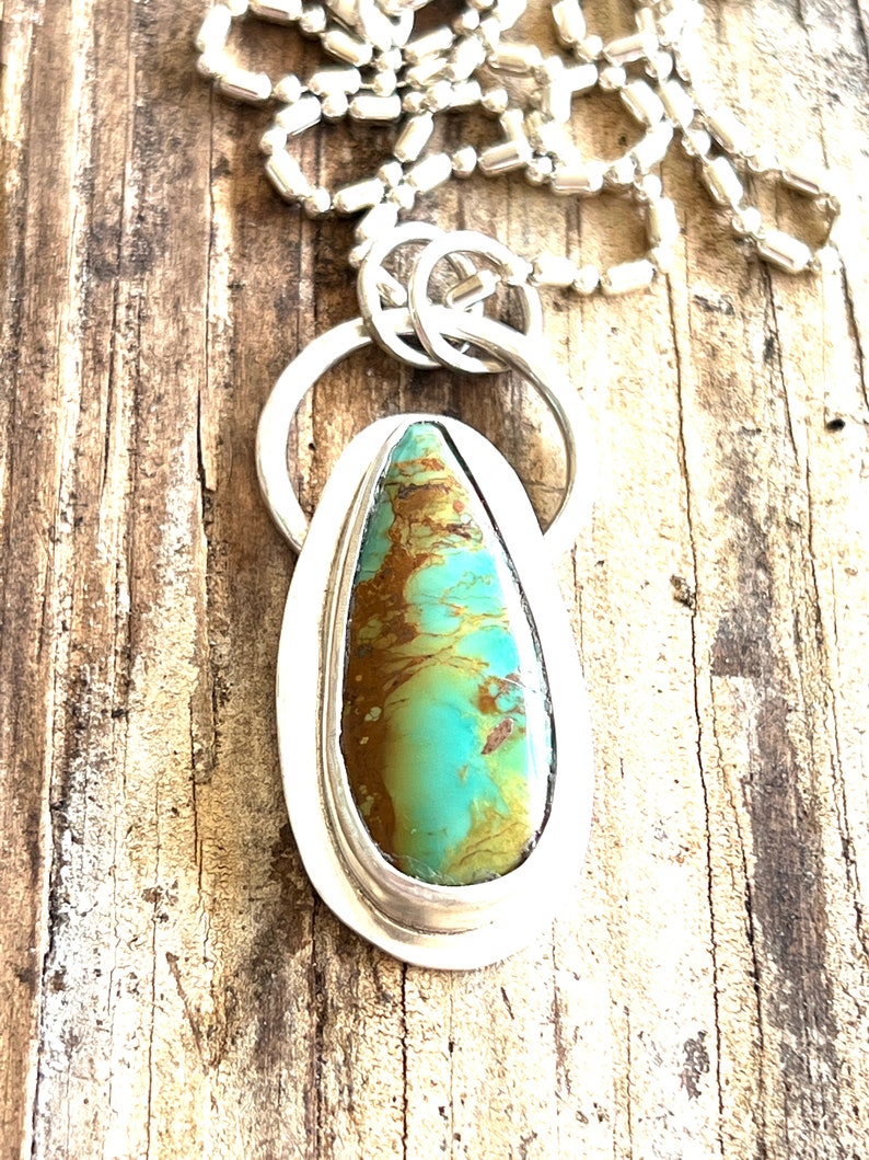 Kingman Turquoise Pendant and Necklace image 6