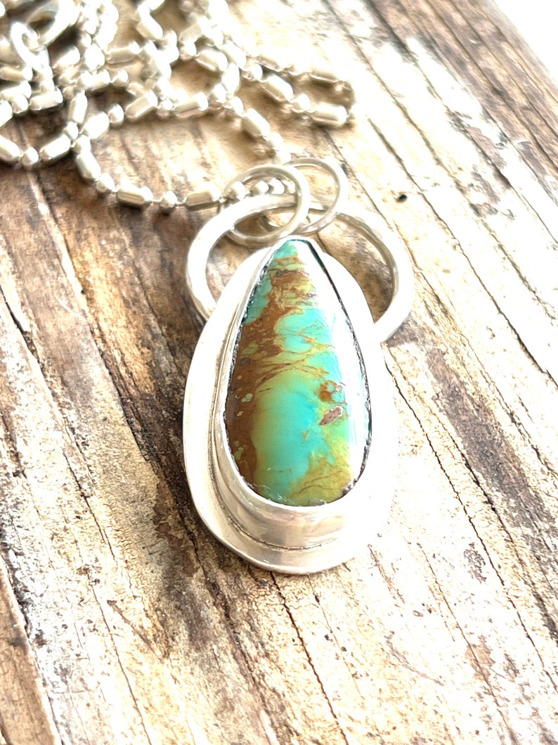 Kingman Turquoise Pendant and Necklace image 9