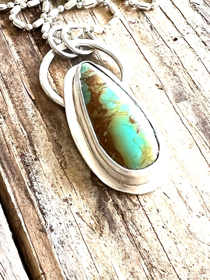Kingman Turquoise Pendant and Necklace image 8