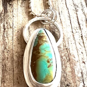 Kingman Turquoise Pendant and Necklace image 3