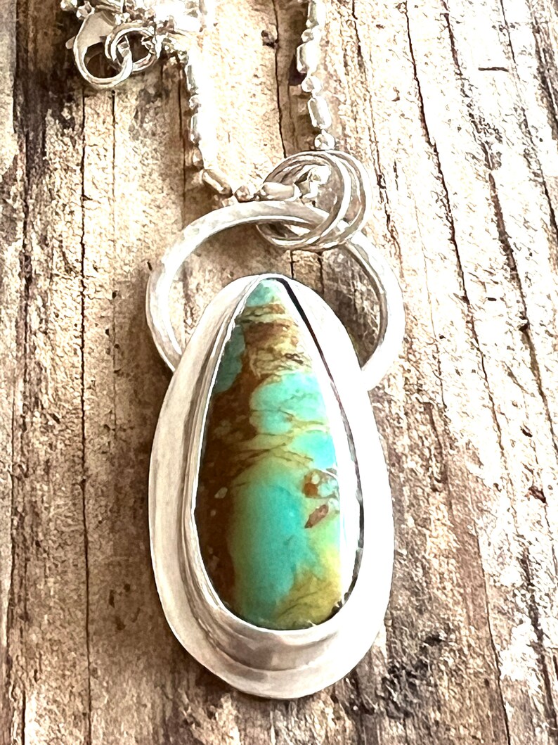 Kingman Turquoise Pendant and Necklace image 3