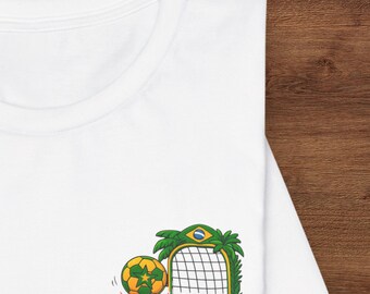 World Soccer Championship 2026 | Brazil Football Support T-Shirt | Personalized Gift | USA, Mexico, Canada